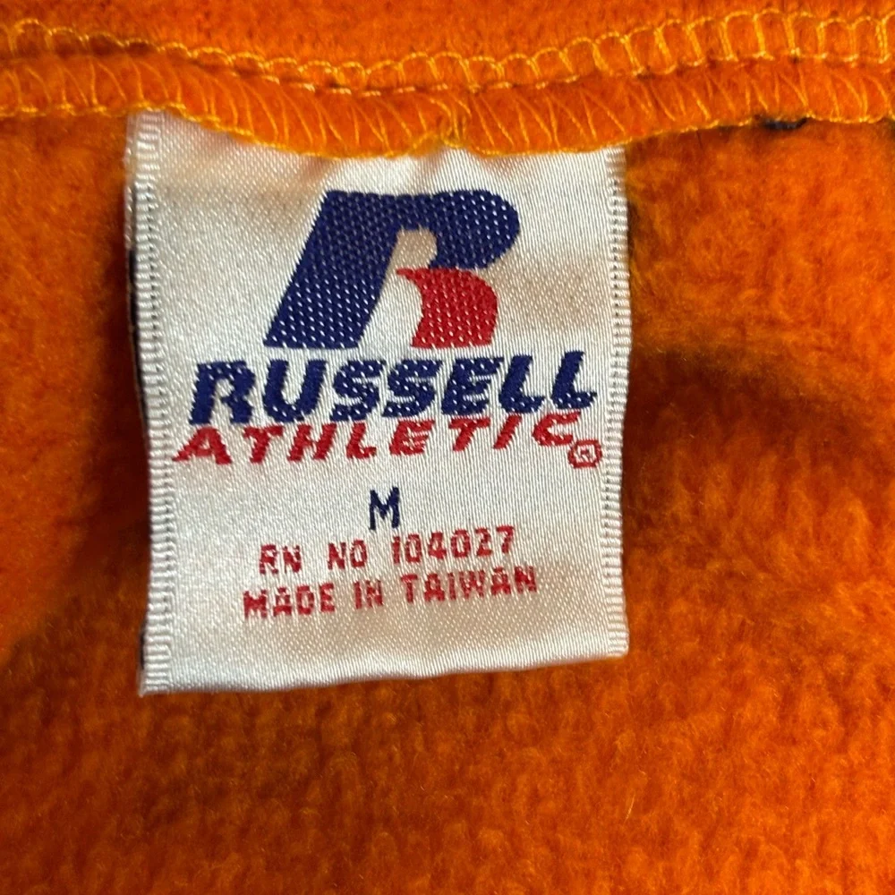 Vtg Russell Athletic 1/4 Zip Fleece Medium University Of Illinois - Picture 8 of 8
